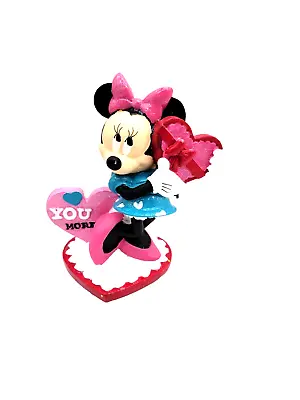 Disney Minnie Mouse Valentine Figurine Love You More 5” Resin • $17.50