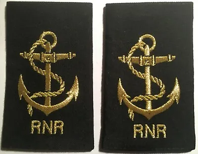 Pair Of Royal Naval Reserve Leading Hand Slide Epaulettes - Brand New Unissued. • $3.72