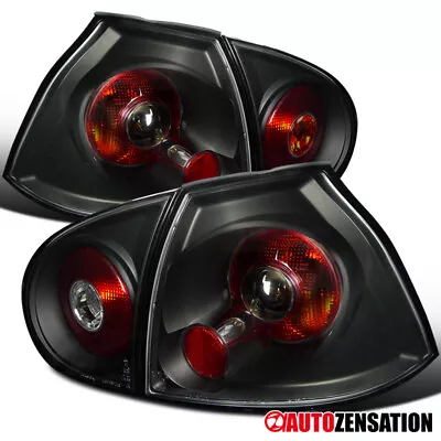$98.99 • Buy Fit 2006-2009 VW Golf GTI MK5 Rabbit R32 Black Tail Lights Brake Lamps 07 08