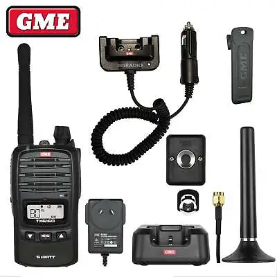 Gme Tx6160x 5 Watt Ip67 Cb Hand Held Radio & Acck Pack • $349