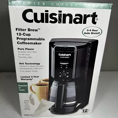 Cuisinart Filter Brew 12 Cup Programmable Coffee Maker New 0-4 Hr Shut Off • $49.48