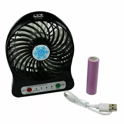 $15.13 • Buy Portable Rechargeable LED Fan Air Cooler Mini Operated Desk USB W/ Battery
