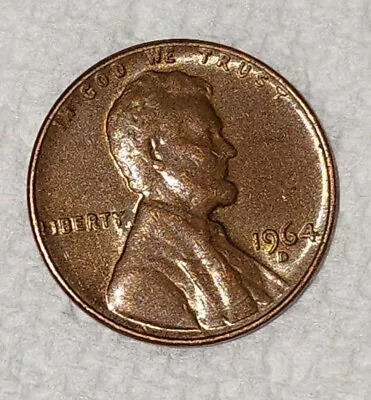 1964-D Denver Mint Lincoln Memorial 1C Penny Coin Ungraded (#K715) • $1.99