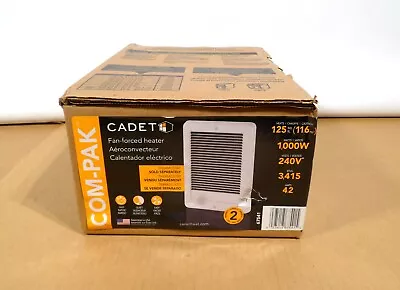 Cadet Com-Pak 1000-Watt 240-Volt Fan-Forced Wall Heater CSC102W Part 67541 • $44.99