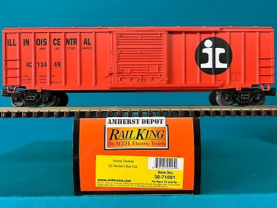 MTH Railking Box Car Illinois Central  30-71091 O/O27 Boxcar IC • $64.95