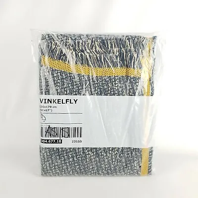$37.88 • Buy Ikea Vinkelfly Throw Blanket Gray, Yellow 51 X 67  New 304.677.18