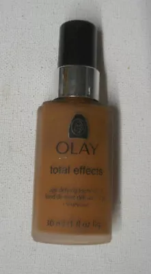 OLAY TOTAL EFFECTS AGE DEFYING FOUNDATION 82 DEEP HONEY Unsealed NO CAPS • $17.99