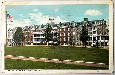 Vintage Postcard 1934 Soldiers' Home Vineland New Jersey • $12