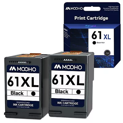 2Pack 61XL Black Ink Cartridge Compatible For HP Deskjet 2514 1000 1010 1050 • $23.95