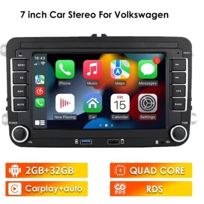 $119.99 • Buy 7  Android Carplay Stereo GPS Navi Radio For VW Golf MK5 MK6 Jetta Passat 2+32GB