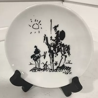 $25 • Buy Plate -Picasso Succession Xl Art Plate 5” 2005 Don Quixote Man Of La Mancha