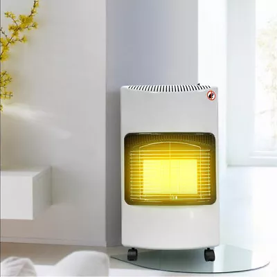 Mobile Portable Indoor Heater 4.2KW Home Butane Calor Gas Heating Regulator Hose • £89.95