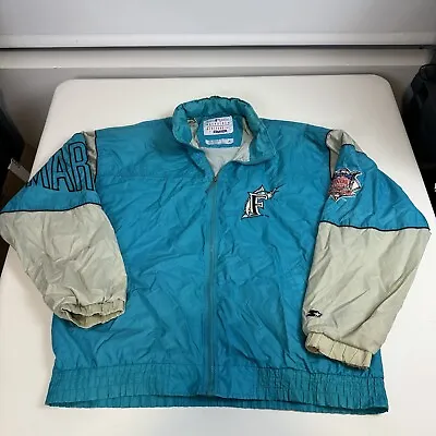 Men’s Vintage 90’s Starter Florida Marlins MLB Windbreaker Jacket XL • $34.95