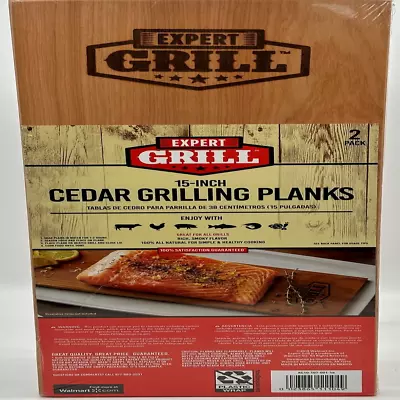 Expert Grill 15 Inch Cedar Grilling Planks (2 Pack) • $11.82