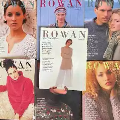 Large Lot Rowan Knitting & Crochet Magazine Vintage 1994 7 Issues 15-28 Rare • $67.50