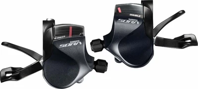 Shimano Sora SL-R3000 2x9 Speed Shift Lever Set Grey/Black • $149.99