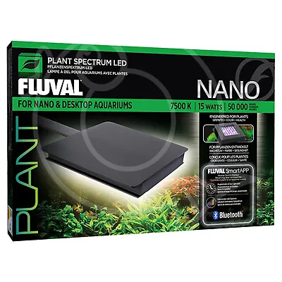 Fluval Nano Plant LED Unit 15W Bluetooth Controlled Spectrum Aquarium Fish Tank • £89.95