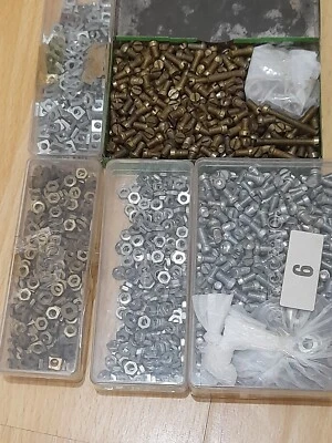 £29.99 • Buy Meccano Bolts And Nuts Vintage Bundle Brass Zinc