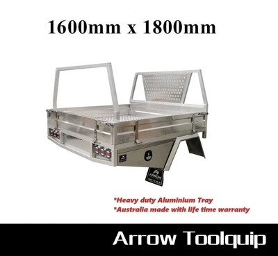 $4700 • Buy 1600 X 1800 Heavy Duty Aluminium Dual Cab Ute Tray Canopy Toolbox Ute Tray