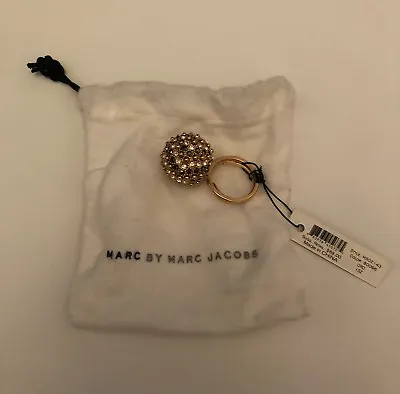 Marc By Marc Jacobs M502143 Diamanté & Gold Plated Ring -Brand New RRP $68 £53 • £40