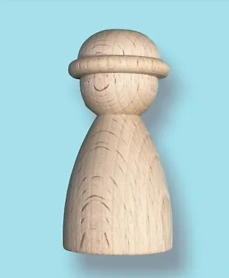 £12 • Buy 8cm Plain Blank BULK WHOLESALE Height 8cm Wooden Peg People Dolls Solid Wood UK