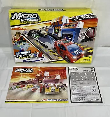 Micro Chargers Electronic Micro Racing Cars Pit Stop Track Pro Racing System CIB • $50