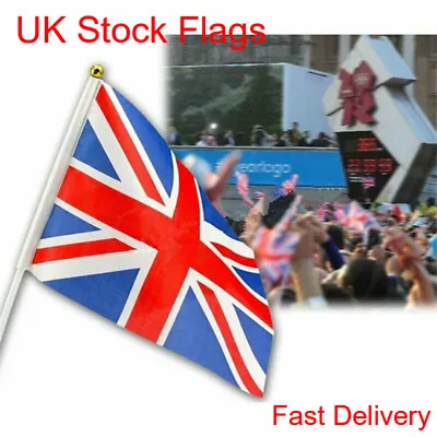 Union Jack Hand Waving Flags Event Party Royal Jubilee GB Flags Sports Events • £2.99