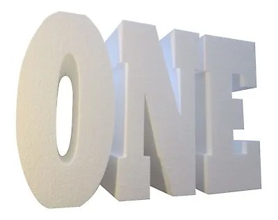 £210 • Buy TABLE BASE LETTERS, Text Says 'ONE'. 750mm High, 200mm Thick. For Events.