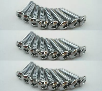 24 Chrome Bezel/grille/trim/dash Screws! For Restoring Classic Automobiles • $8.95