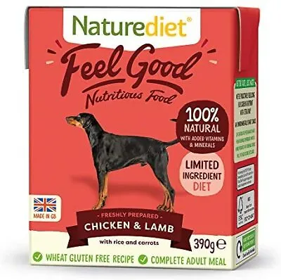 Naturediet Feel Good Wet Dog Food Natural And Nutritionally Balanced Chicken La • £25.56