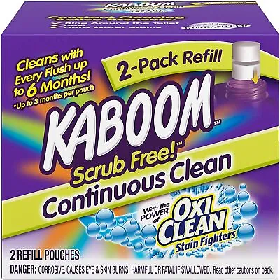 Scrub Free! Continuous Clean Toilet Cleaning Refill 2 Pack (4 Boxes Of 2 Pack Re • $65.99