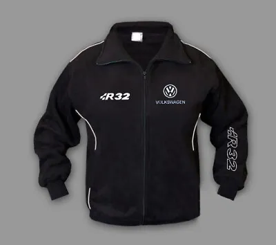 New Mens Volkswagen R32 Fleece Jacket With High Quality Embroidered Logos • $59.64