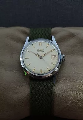 TISSOT VISODATE Cal.27B-621 VINTAGE 50's RARE 16J SWISS WATCH. • $145