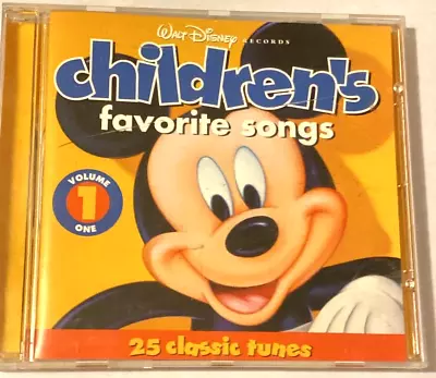 Disney Walt Disney Records Children's Favorite Songs Vol. 1 CD 2008 Karaoke • £9.53