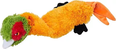 Sharples Shaky Pheasant Squeaky Plush Dog Toy 51cm Unstuffed Body Mimics Prey • £8.99