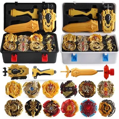 12PCS Beyblade Gold Burst Set Spinning With Grip Launcher+Portable Box Case Gift • $37.99