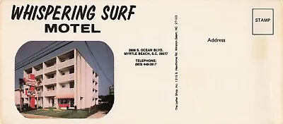 Whispering Surf Motel Myrtle Beach South Carolina Oversized Vintage PC • $19.99