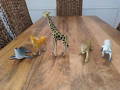 £12.99 • Buy AAA Plastic Animal Toys - Lion, Sheep, Giraffe, Horse, Seal