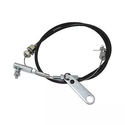 Braided Stainless Steel Throttle Cable 24  Universal W/Fittings Black Jacket • $19.99