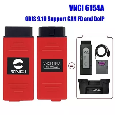 VNCI 6154A For VW Audi Skoda Support CAN FD DoIP Protocol ODI-S 9.10 VAS5054 • $150