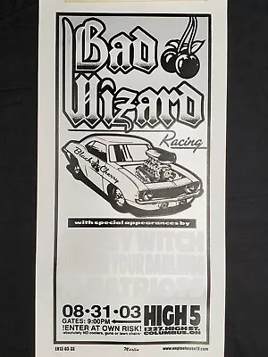 2003 LE Concert Poster Bad Wizard Racing Mike Martin Signed LE # 51/100 • $44.99