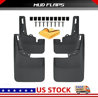 4Pcs Front Rear Splash Mud Guards Flap Black Splas  For Ford F-150 F150 21 • $36.89