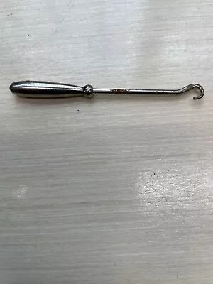 Vintage ANTIQUE Metal SILVER? SHOE BUTTON HOOK • $9.99