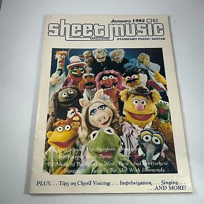 Sheet Music Magazine January 1982 The Muppets The Rainbow Connection • $9.99