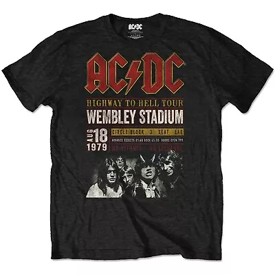AC/DC UNISEX Wembley Tour T Shirt 1979 Vintage Style S M L XL 2XL BNWT  • £12.99