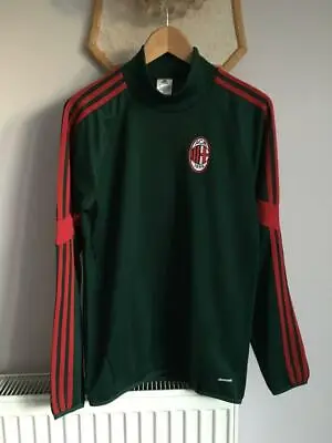 Ac Milan 2014 2015 Uefa Champions League Football Soccer Track Jacket Adidas Top • $30