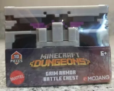 Minecraft Dungeons 10 Pcs Grim Armor Battle Chest Mojang 2019 GNM34 Mattel  • $8.49