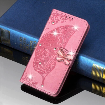 $15.89 • Buy For OPPO A5 A9 A52 A54 Flip Leather Sparkle Bling Diamond Wallet Card Case Cover