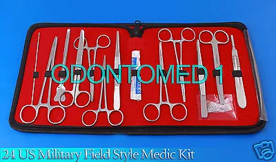 24 US Military Field Style Medic Instrument Kit - Medical Surgical Nurse DS-888 • $16.45