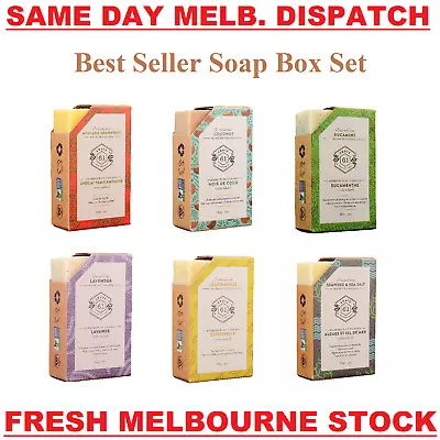 Crate 61 Vegan Natural Handmade Bar Soap - Best Seller Variety Set - 6 X 110g • $89.50